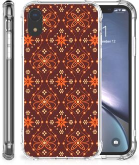 B2Ctelecom iPhone Xr  TPU-siliconen Hoesje Batik Brown