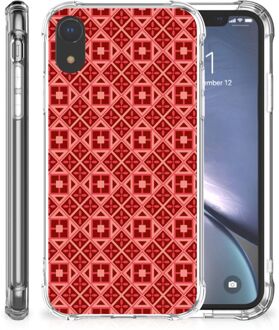 B2Ctelecom iPhone Xr  TPU-siliconen Hoesje Batik Red