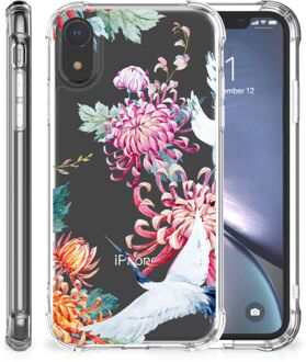 B2Ctelecom iPhone Xr  TPU-siliconen Hoesje Bird Flowers