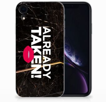 B2Ctelecom iPhone Xr TPU-siliconen Hoesje Design  Already Taken Black