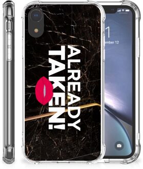 B2Ctelecom iPhone Xr  TPU-siliconen Hoesje Design Already Taken Black