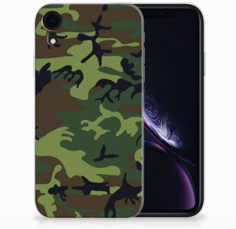 B2Ctelecom iPhone Xr TPU-siliconen Hoesje Design  Army Dark