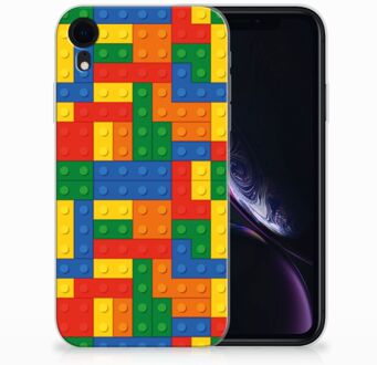 B2Ctelecom iPhone Xr TPU-siliconen Hoesje Design  Blokken