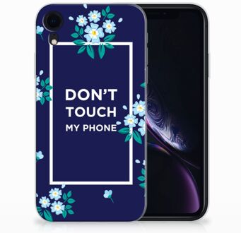 B2Ctelecom iPhone Xr  TPU-siliconen Hoesje Flowers Blue DTMP