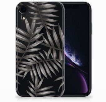 B2Ctelecom iPhone Xr  TPU-siliconen Hoesje Leaves Grey