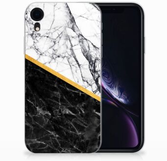 B2Ctelecom iPhone Xr  TPU-siliconen Hoesje Marble White Black