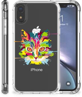 B2Ctelecom iPhone Xr  TPU-siliconen-siliconen Hoesje Cat Color