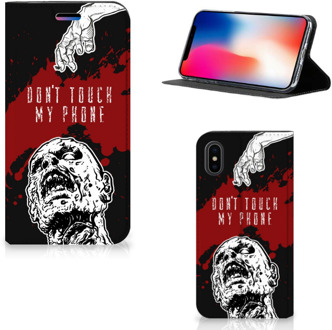 B2Ctelecom iPhone Xs Bookcase Design Zombie Blood