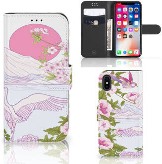 B2Ctelecom iPhone Xs Bookcover hoesje Bird Standing