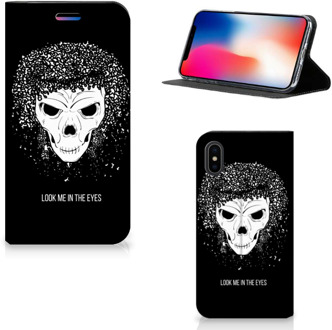 B2Ctelecom iPhone Xs Case Skull Hair