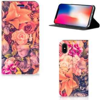 B2Ctelecom iPhone Xs Hoesje Design Bosje Bloemen