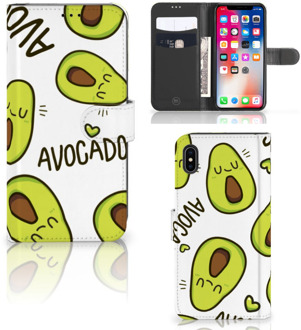 B2Ctelecom iPhone Xs Max Beschermhoes Avocado Singing