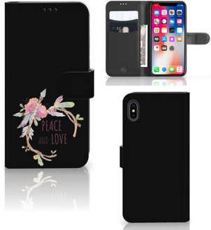 B2Ctelecom iPhone Xs Max Beschermhoes Boho Text