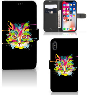 B2Ctelecom iPhone Xs Max Beschermhoes Cat Color