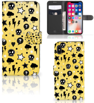 B2Ctelecom iPhone Xs Max Beschermhoes Punk Yellow