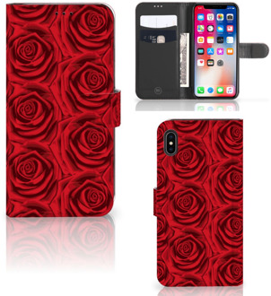 B2Ctelecom iPhone Xs Max Beschermhoes Red Roses