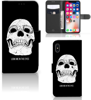 B2Ctelecom iPhone Xs Max Beschermhoes Skull Eyes