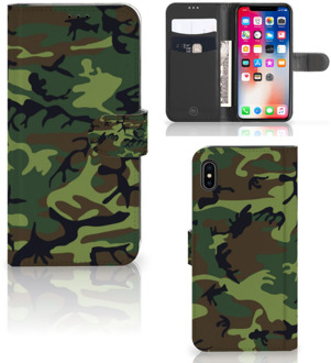 B2Ctelecom iPhone Xs Max Smartphone Hoesje Army Dark