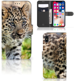 B2Ctelecom iPhone Xs Max Smartphone Hoesje Baby Luipaard