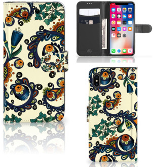 B2Ctelecom iPhone Xs Max Smartphone Hoesje Barok Flower