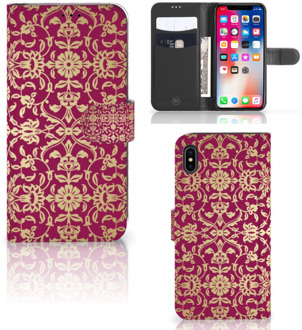 B2Ctelecom iPhone Xs Max Smartphone Hoesje Barok Pink