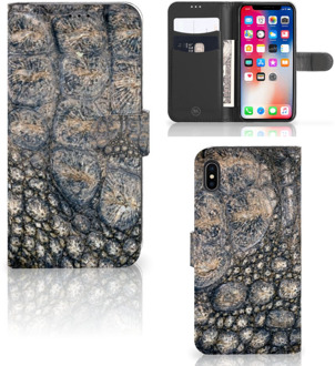 B2Ctelecom iPhone Xs Max Smartphone Hoesje Krokodillenprint