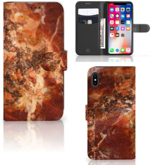 B2Ctelecom iPhone Xs Max Smartphone Hoesje Marmer Bruin