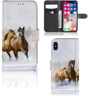 B2Ctelecom iPhone Xs Max Smartphone Hoesje Paarden