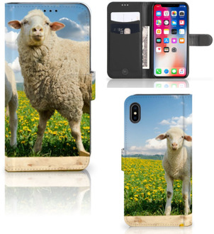 B2Ctelecom iPhone Xs Max Smartphone Hoesje Schaap en Lammetje