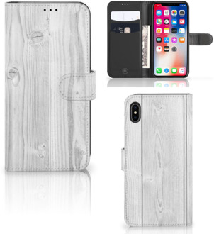 B2Ctelecom iPhone Xs Max Smartphone Hoesje White Wood