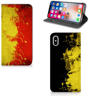 B2Ctelecom iPhone Xs Max Standcase Hoesje Design Belgische Vlag