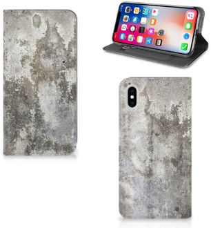 B2Ctelecom iPhone Xs Max Standcase Hoesje Design Beton