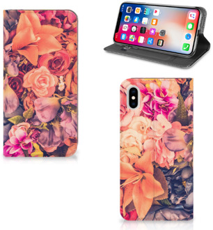 B2Ctelecom iPhone Xs Max Standcase Hoesje Design Bosje Bloemen