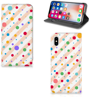 B2Ctelecom iPhone Xs Max Standcase Hoesje Design Dots