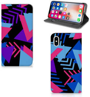 B2Ctelecom iPhone Xs Max Standcase Hoesje Design Funky Triangle