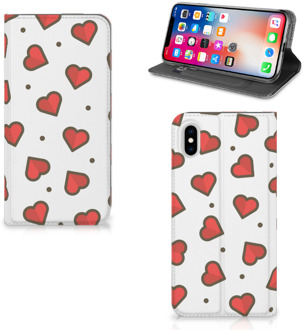 B2Ctelecom iPhone Xs Max Standcase Hoesje Design Hearts