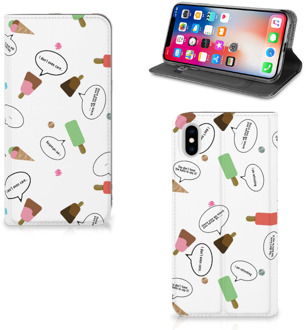 B2Ctelecom iPhone Xs Max Standcase Hoesje Design IJsjes