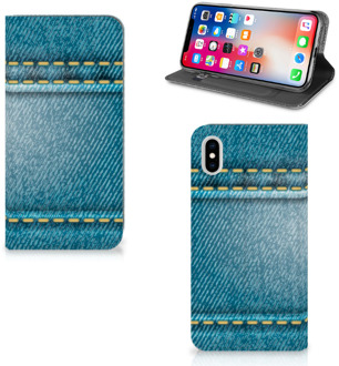 B2Ctelecom iPhone Xs Max Standcase Hoesje Design Jeans