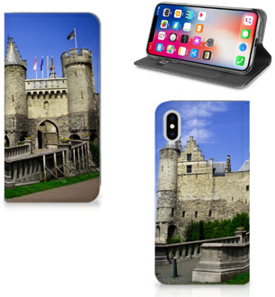 B2Ctelecom iPhone Xs Max Standcase Hoesje Design Kasteel