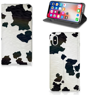 B2Ctelecom iPhone Xs Max Standcase Hoesje Design Koeienvlekken