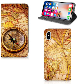 B2Ctelecom iPhone Xs Max Standcase Hoesje Design Kompas