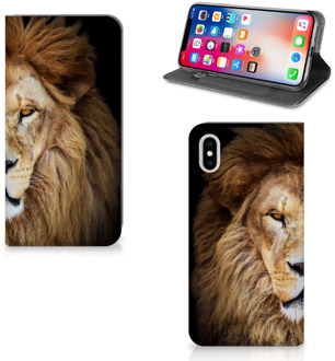 B2Ctelecom iPhone Xs Max Standcase Hoesje Design Leeuw