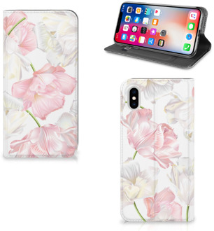 B2Ctelecom iPhone Xs Max Standcase Hoesje Design Lovely Flowers