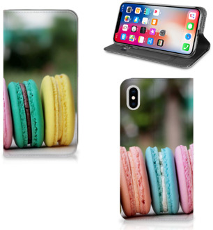 B2Ctelecom iPhone Xs Max Standcase Hoesje Design Macarons