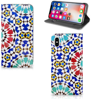 B2Ctelecom iPhone Xs Max Standcase Hoesje Design Mozaïek