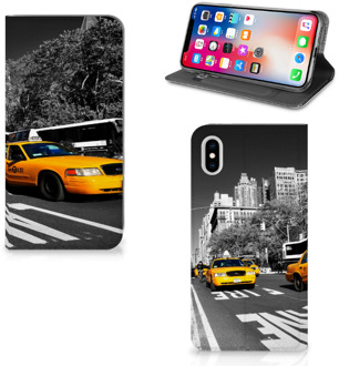 B2Ctelecom iPhone Xs Max Standcase Hoesje Design New York Taxi