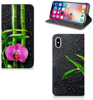 B2Ctelecom iPhone Xs Max Standcase Hoesje Design Orchidee