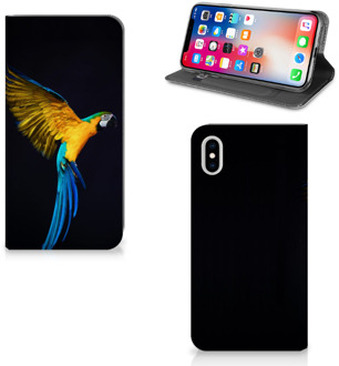 B2Ctelecom iPhone Xs Max Standcase Hoesje Design Papegaai