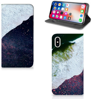 B2Ctelecom iPhone Xs Max Standcase Hoesje Design Sea in Space