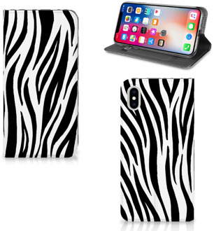 B2Ctelecom iPhone Xs Max Standcase Hoesje Design Zebra